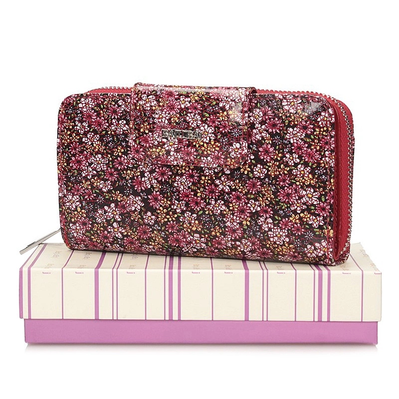 Prostorná peněženka Baju Baj Bb 2006-s82 růžové květy