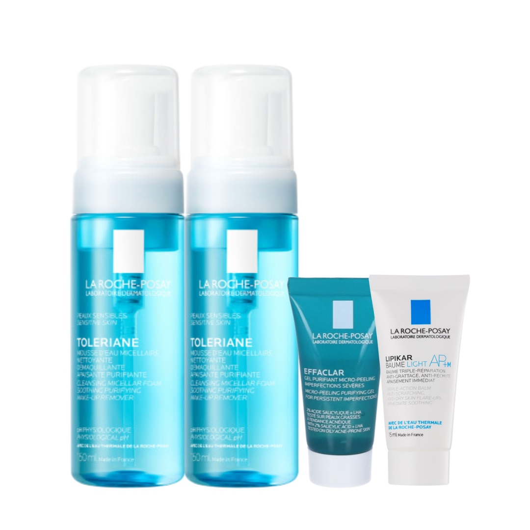 La Roche-Posay Zestaw pianka oczyszczająca skóra wrażliwa 150ml -2PAK