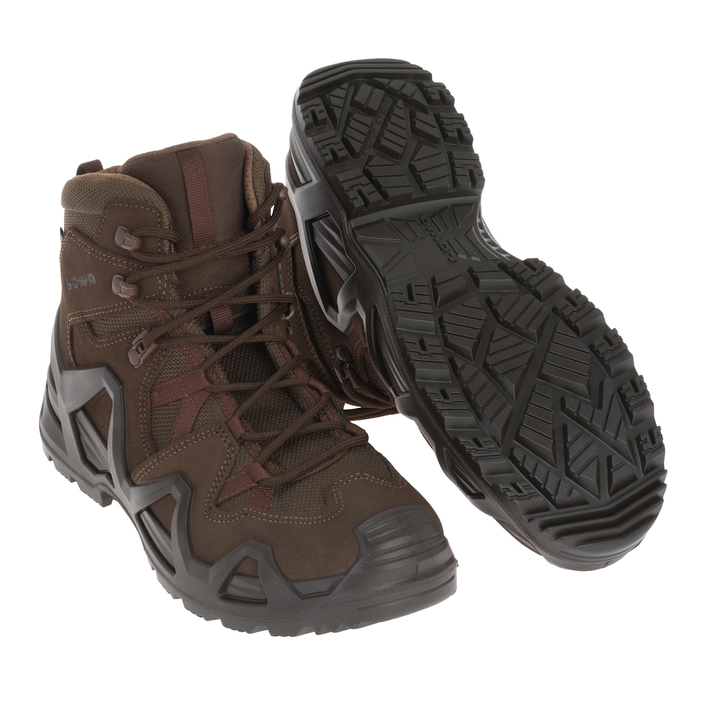 Vojenské taktické trekové boty Lowa Zephyr Gtx MID MK2 Dark Brown 45