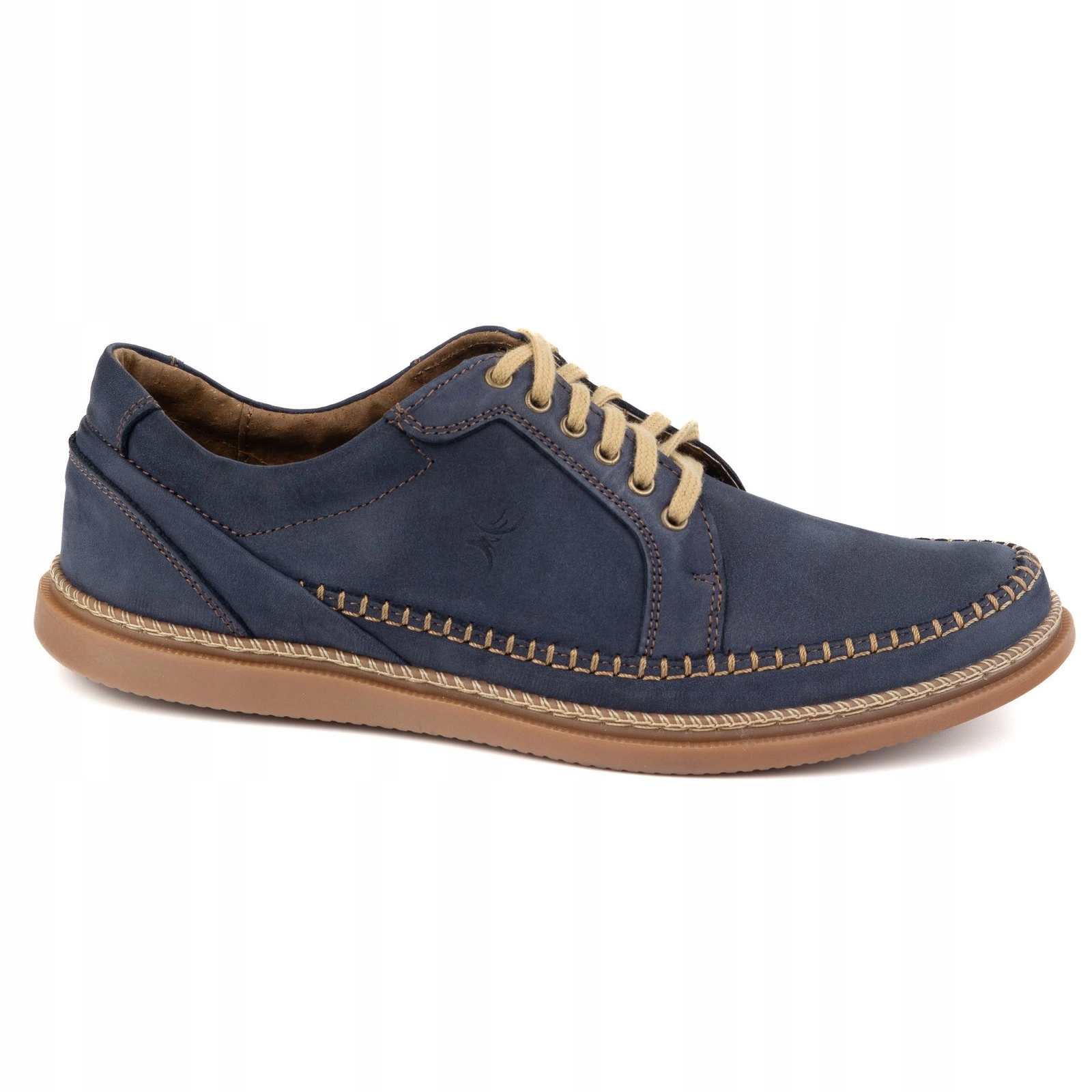 Pánské kožené boty Casual Model 313GT tmavě modré 43