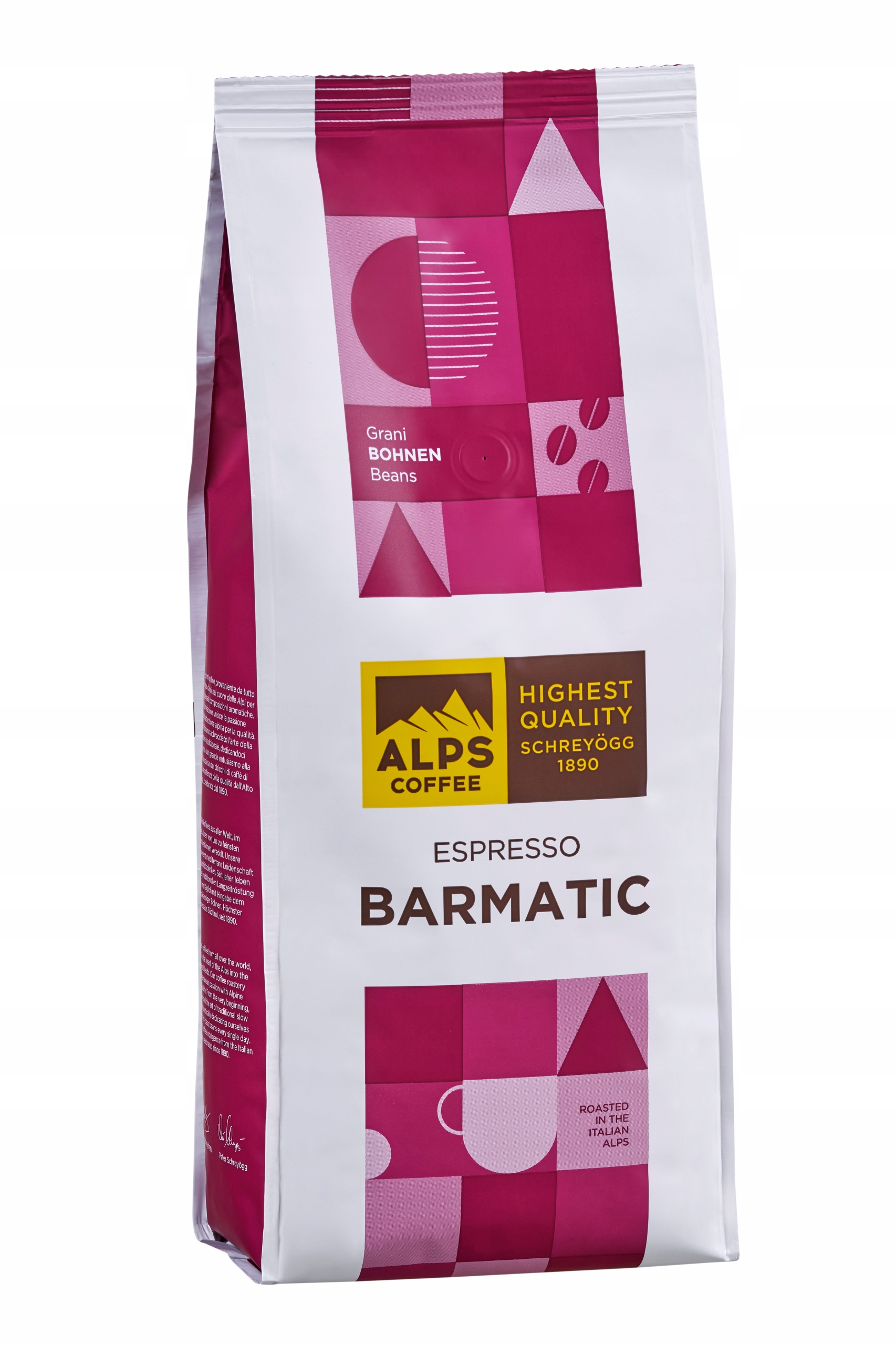 Káva zrnková Alps coffee Espresso Barmatic 1000 g