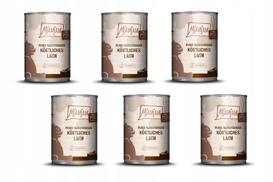 Mjamjam Pure Jehněčí 6 x 400 g