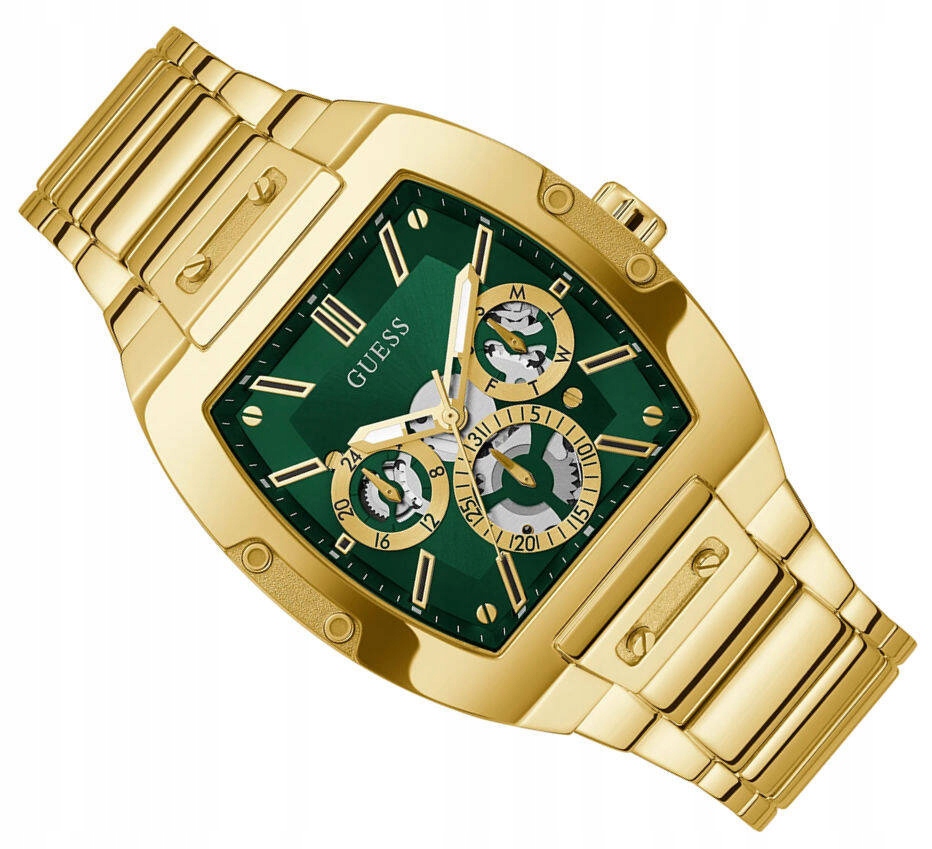 Zlaté Pánské Klasické Hodinky Guess Phoenix GW0456G3 50M Vodotěsné