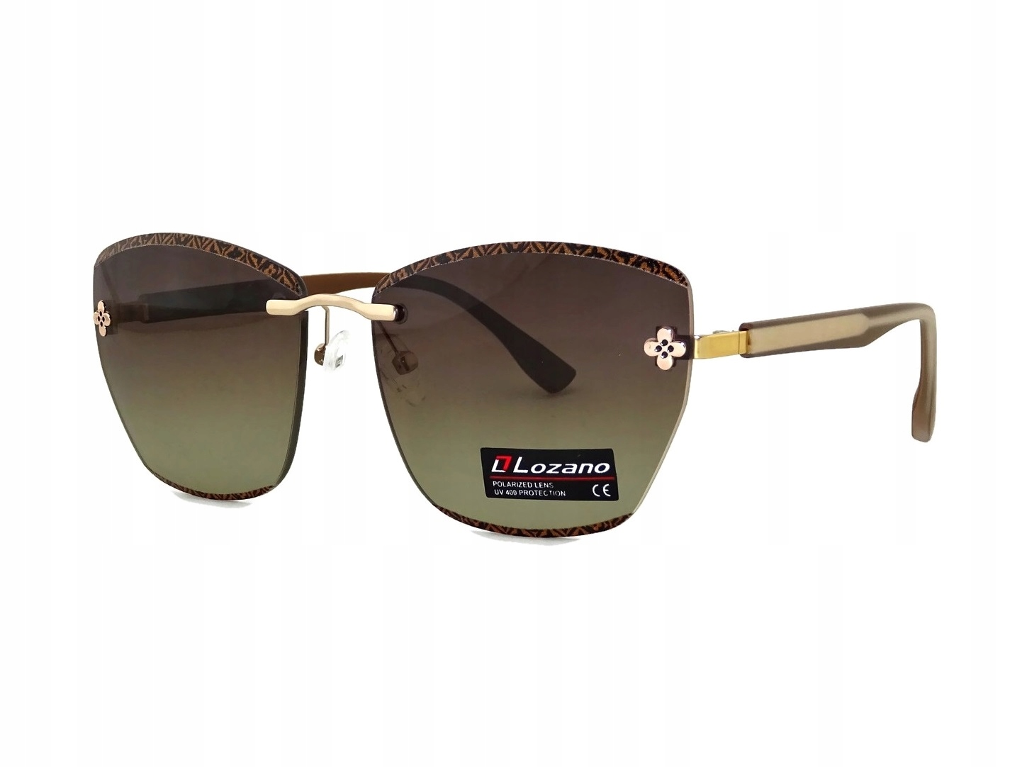 Damskie okulary Polaryzacyjne przeciwsłoneczne Do Samochodu Brązowe filtry