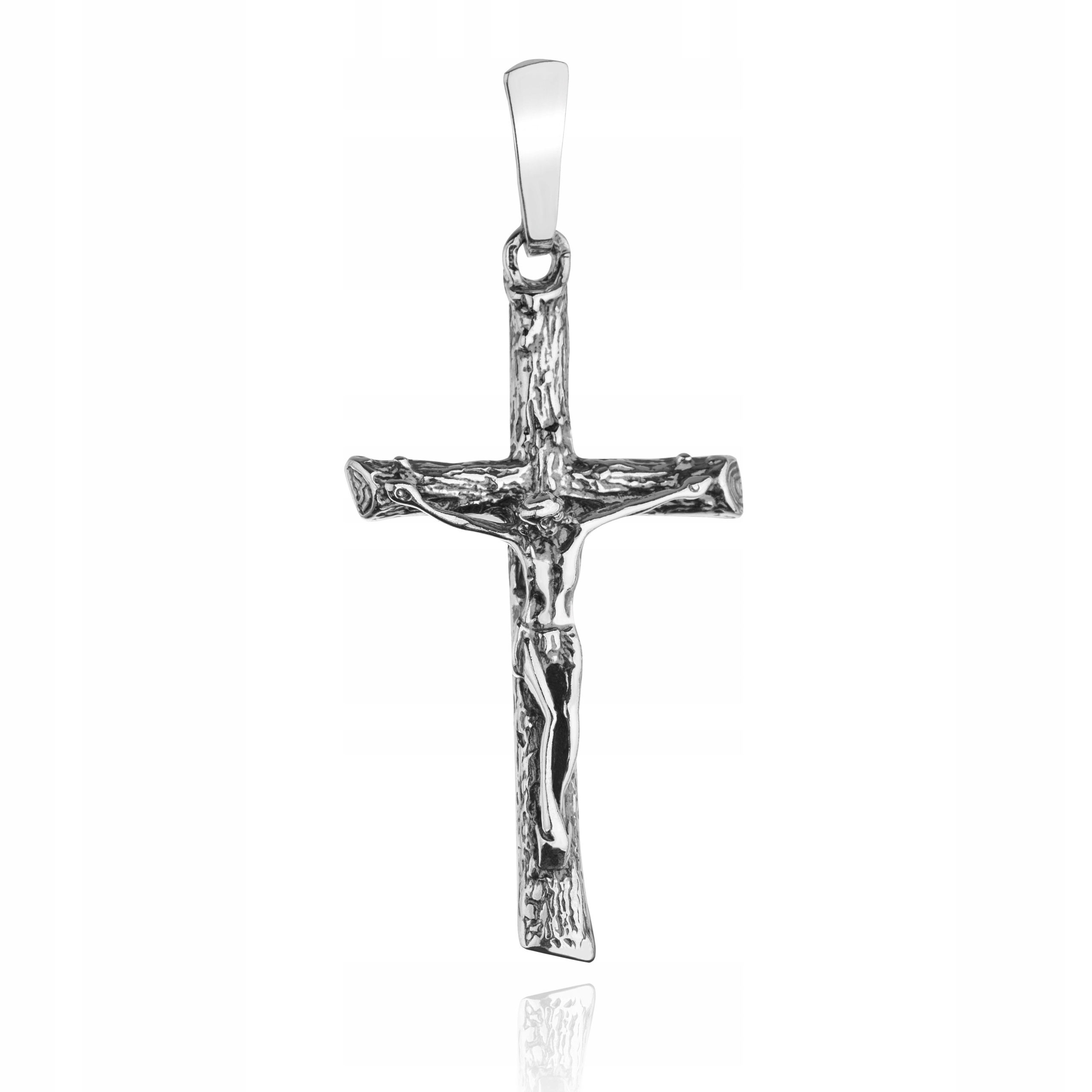 Stříbrný Křížek Přívěsek Na Řetízek Kříž Stříbro Oxidovaný Ze Stříbra 925