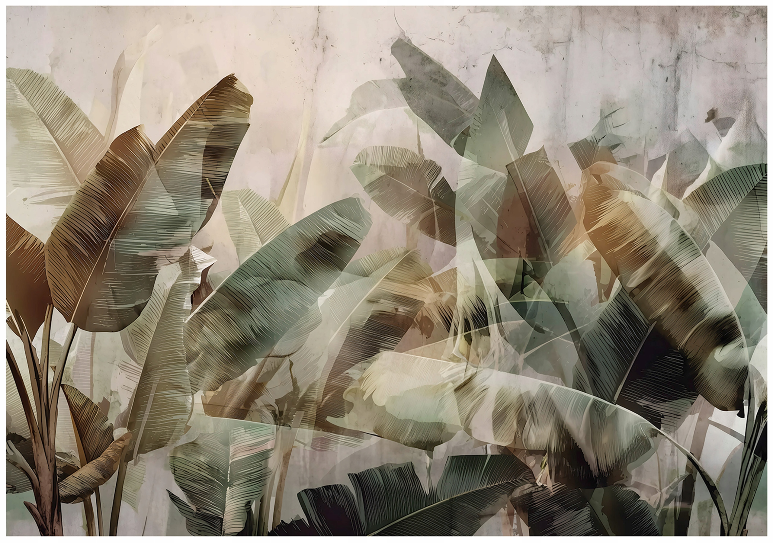 Fototapeta Listy Beton Džungle Do Ložnice Obývacího Pokoje Tapeta Flizelina 400x280