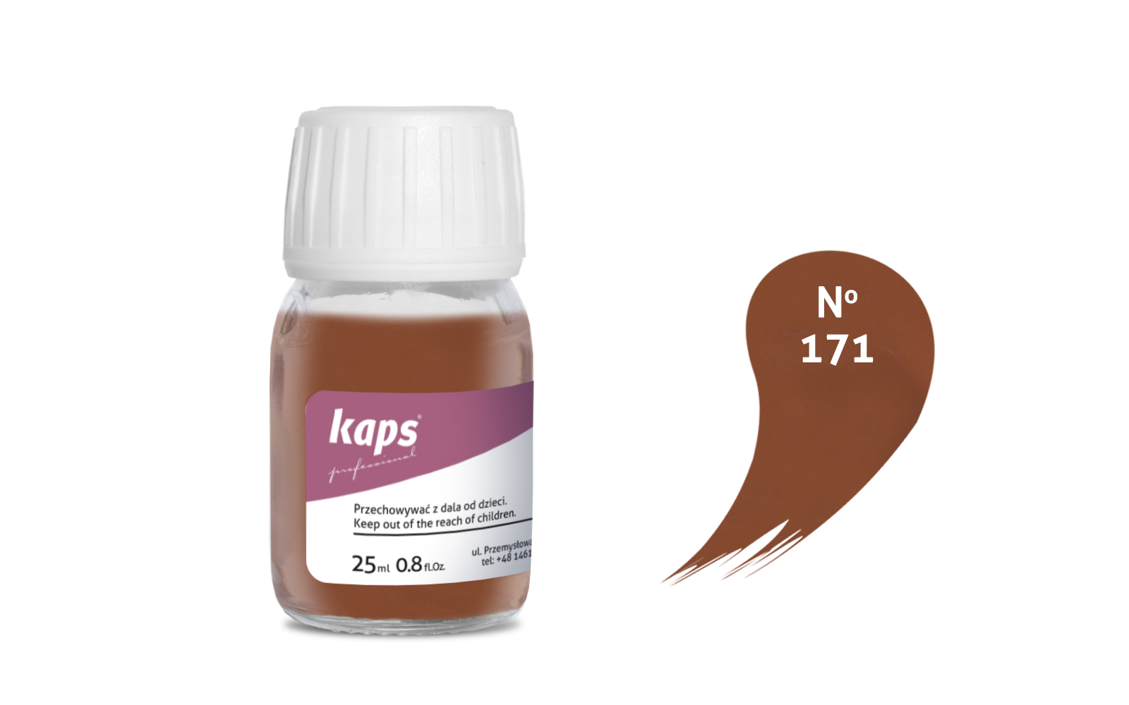 

Farba do skóry naturalnej i syntetycznej Kaps
