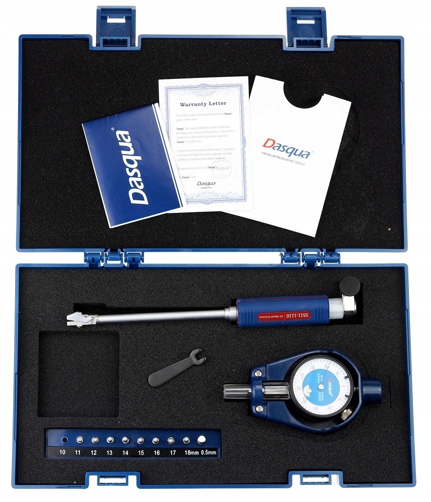 Średnicówka zegarowa 2pkt 10-18 mm 0.01mm Dasqua-premium