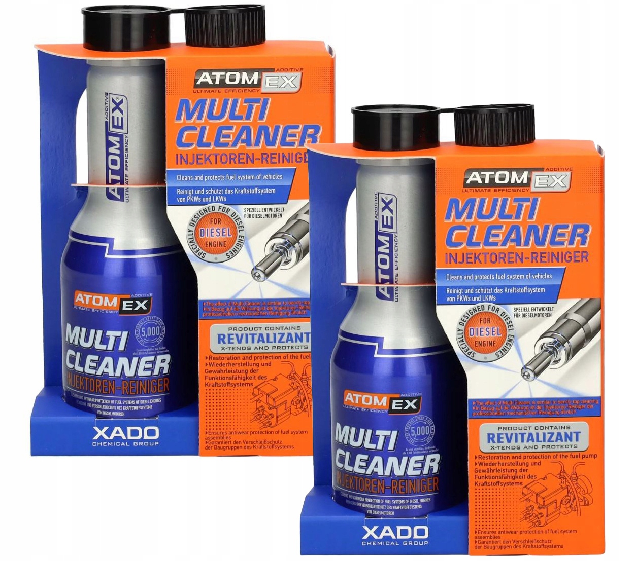 2x Dodatek Do Paliwa Xado Atomex Multi Cliner Diesel Czyści Wtryskiwacze