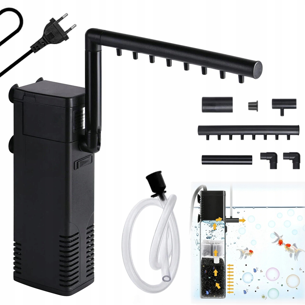 Vnitřní Filtr S Dešťovou Sprchou A Provzdušňovačem Kompletní 1000 l/h