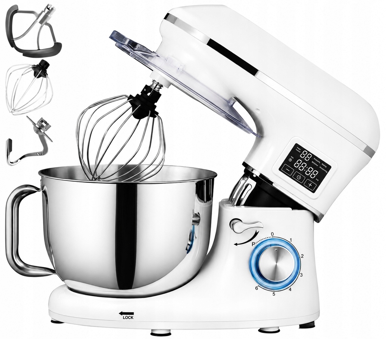 Robot Kuchenny Planetarny Mikser Kerch Mychef Podgrzewana Misa White 6,2L