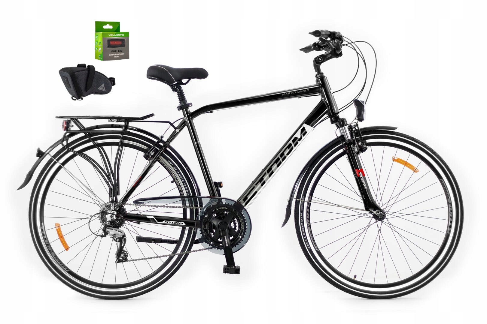 Rower 28 Storm Marathon 5.0 Trekking Alu M Alivio 3X8 V-brake 19" Czar