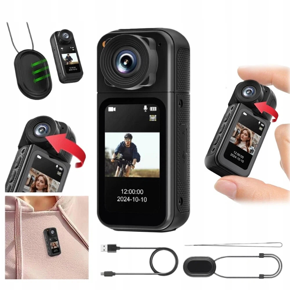 Mini sportovní kamera s WiFi, Hd 1080P klipový držák, mini kamera