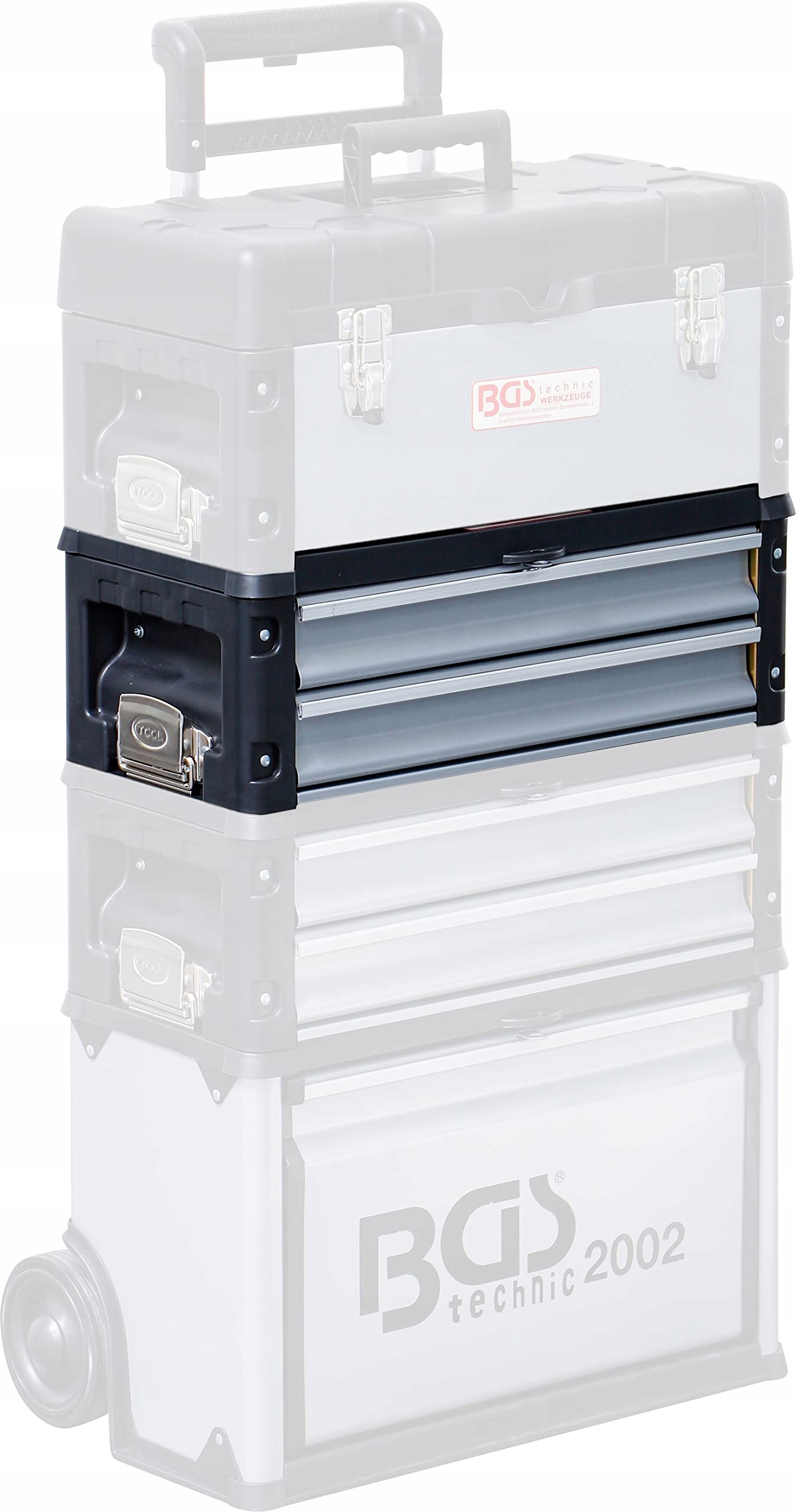 Nadstawka walizki narzędziowej 2 szuflady do BGS 2 Kod producenta 2002-3