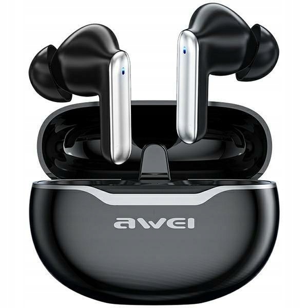 Awei słuchawki Bluetooth 5.3 T50 Tws+ stacja dokująca czarny/black