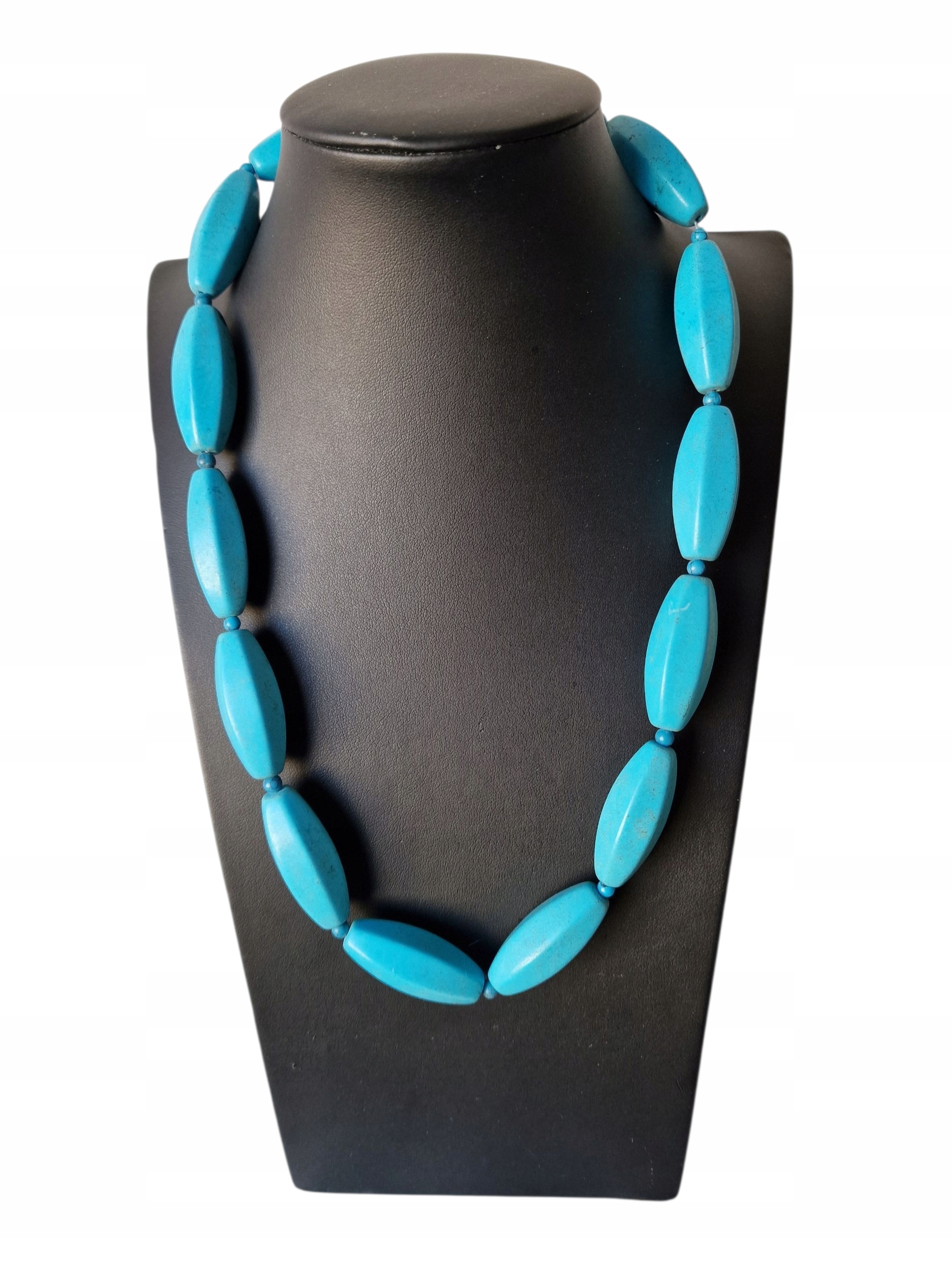 Vintage Howlit Tyrkysový Náhrdelník Ochrana Kameny Vítězství Dobrá Aura