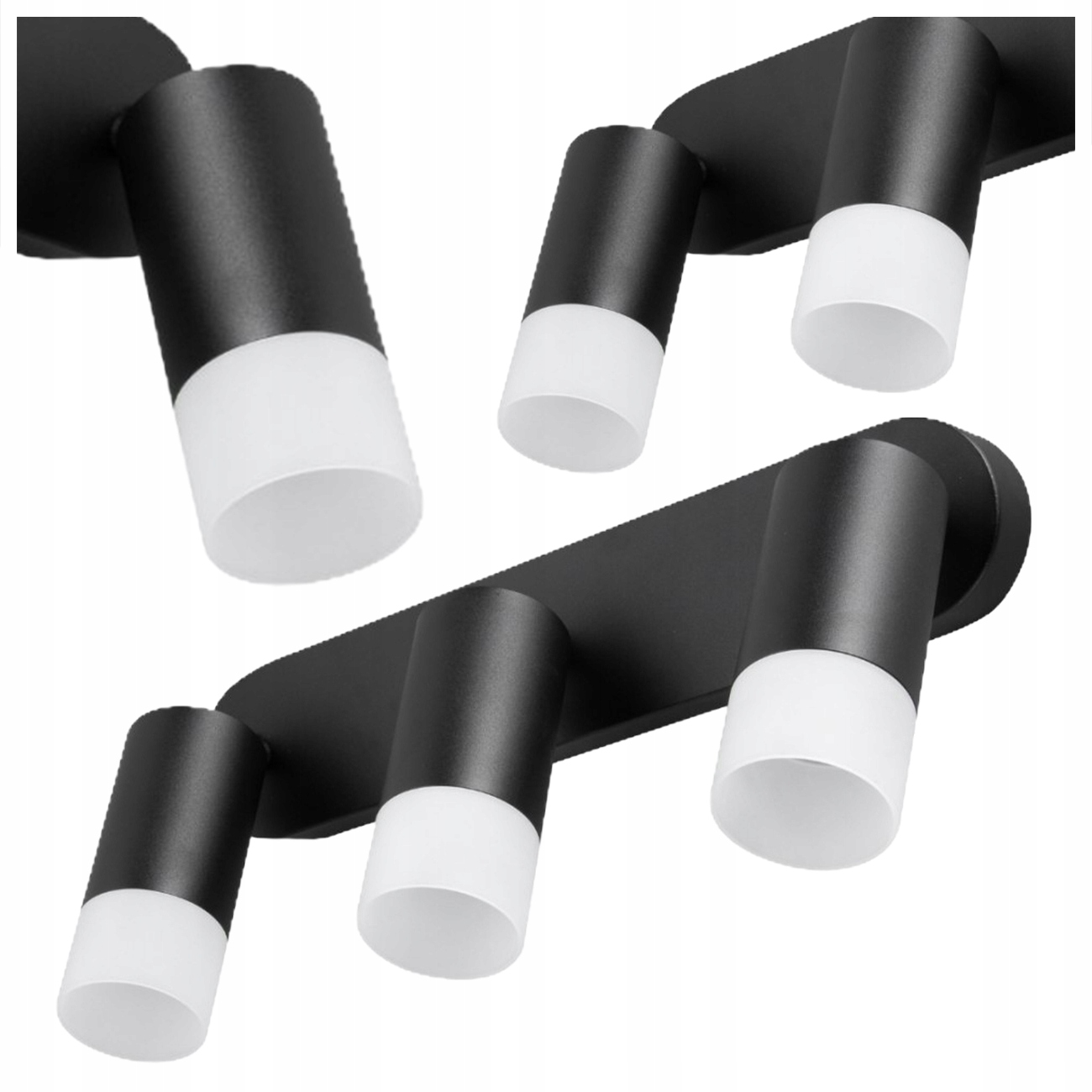 Trojitý Stropní Reflektor Sonaya Černá Lampa GU10 Light Prestige