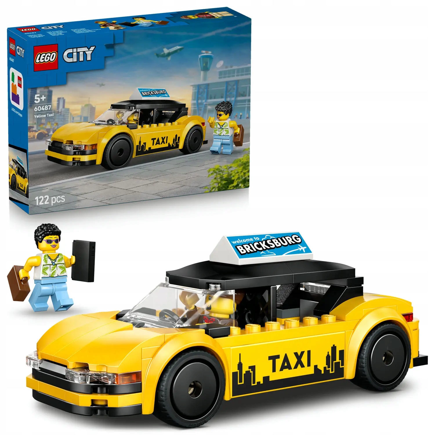 Lego City 60487 Žluté Taxi