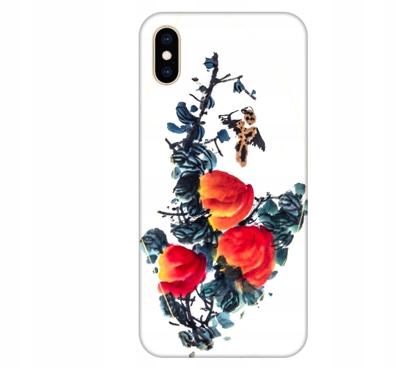 

Etui na telefon iPhone X / Xs Kwiaty akwarela chin