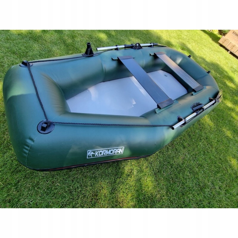 PONTON TURYSTYCZNY WĘDKARSKI PVC KORMORAN 260AD PODŁOGA AIRDECK 2OS ZESTAW Dopuszczalne obciążenie 220 kg
