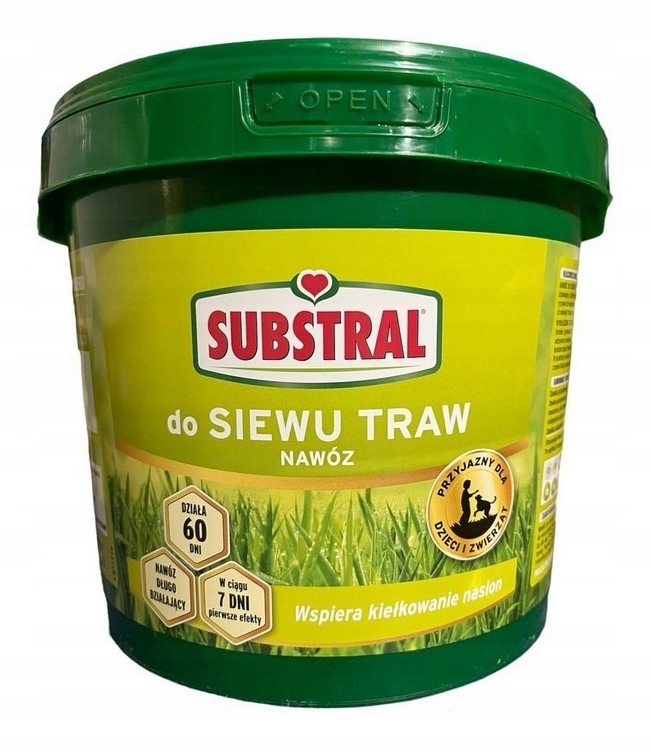 Hnojivo pro setí trávy 5 kg Substral, předseťové hnojivo, zakládání trávníku