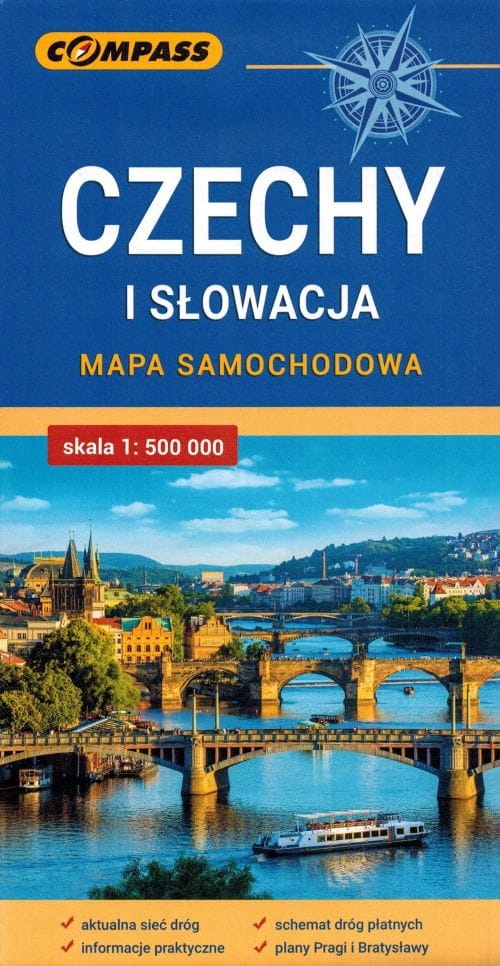 

Mapa samochodowa. Czechy i Słowacja Compass