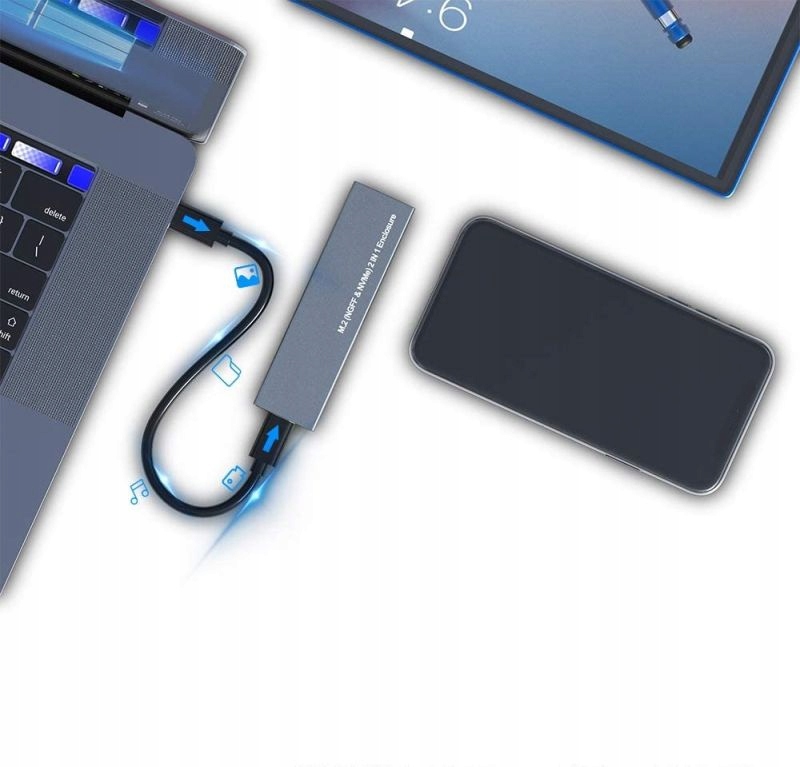 Obudowa M.2 NVMe SATA PCIe SSD do USB USB-C Gen2 Model 4441