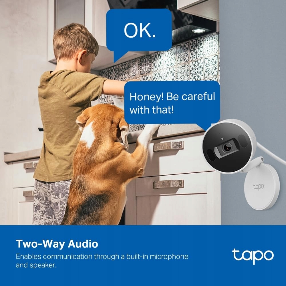 TAPO C125 Kamera Wewnętrzna 2K QHD Magnetyczna Baza HomeKit Alexa Google — miniatura 9