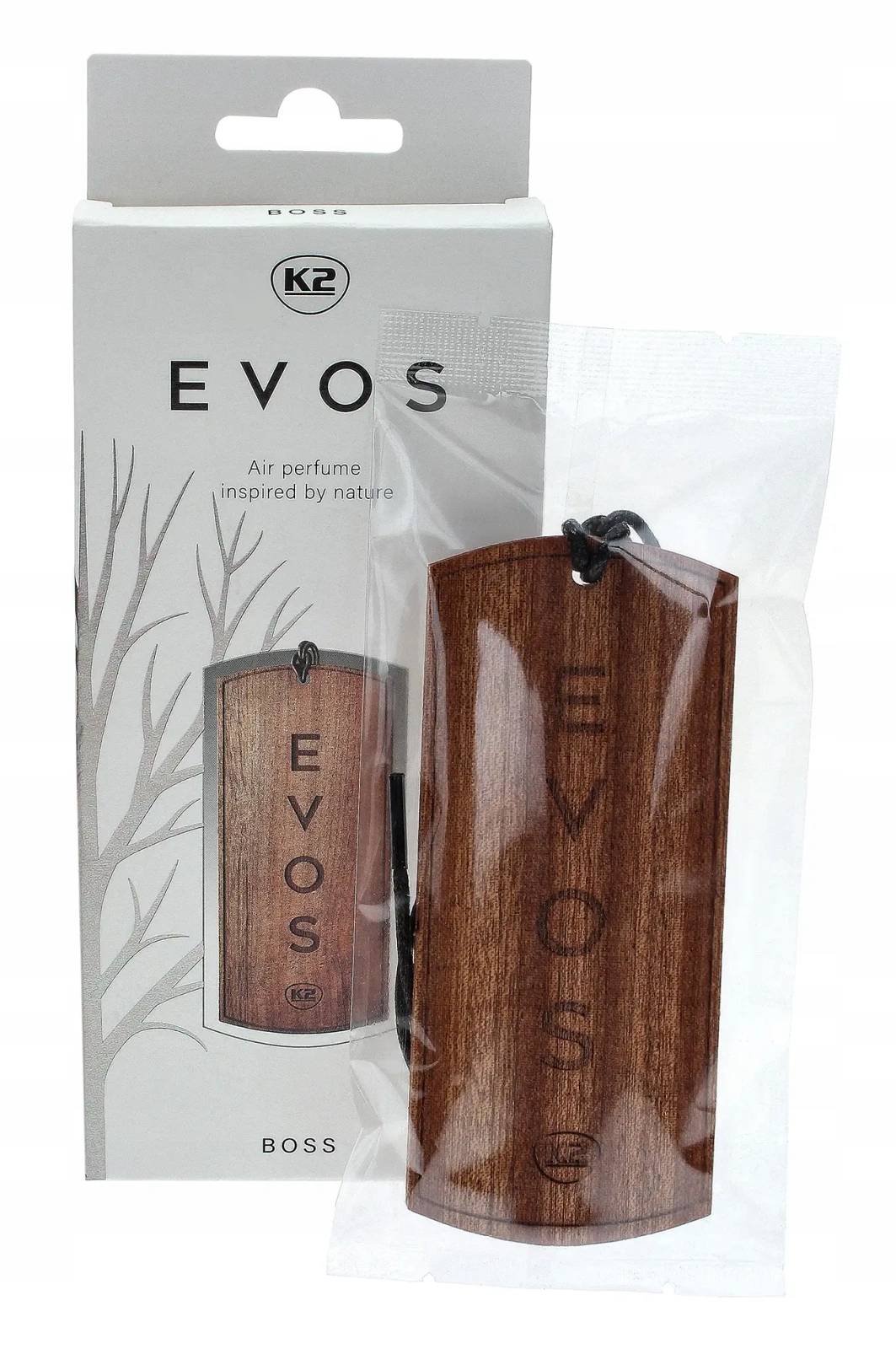 Drewniana zawieszka zapachowa K2 Evos Boss
