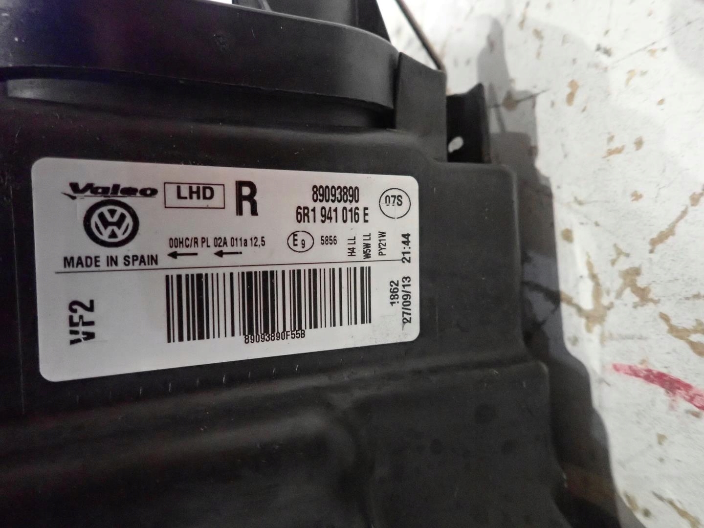 light front front right VW POLO 2009-2014 6R