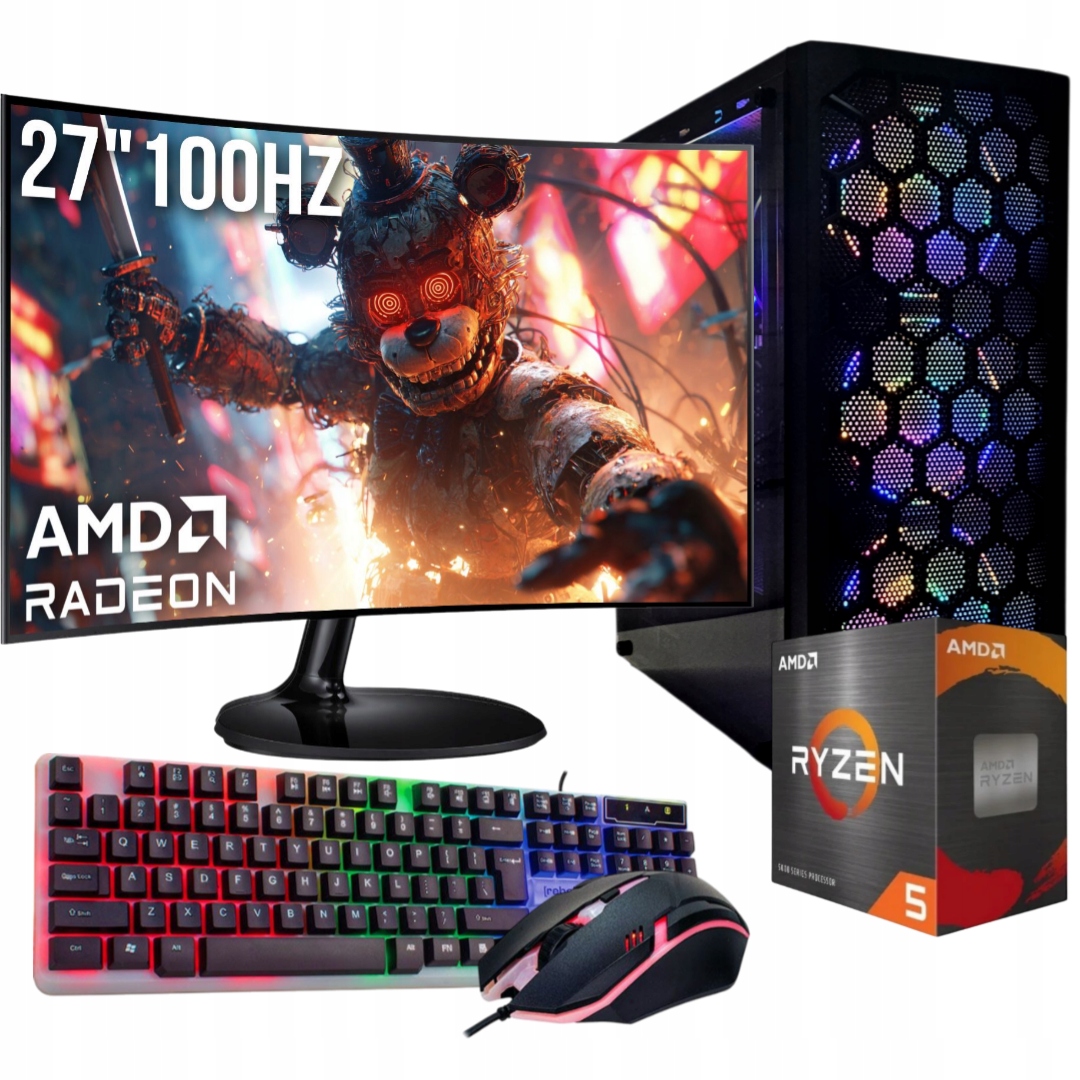 Sada Počítač 27"100Hz |ryzen 5|VEGA 11|32GB|1TB|WI-FI|WIN 11
