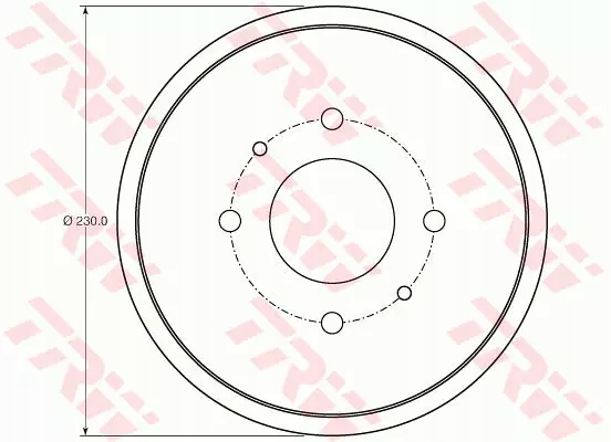 TRW BĘBEN HAMULCOWY TYŁ SMART FORFOUR (454) Producent części TRW
