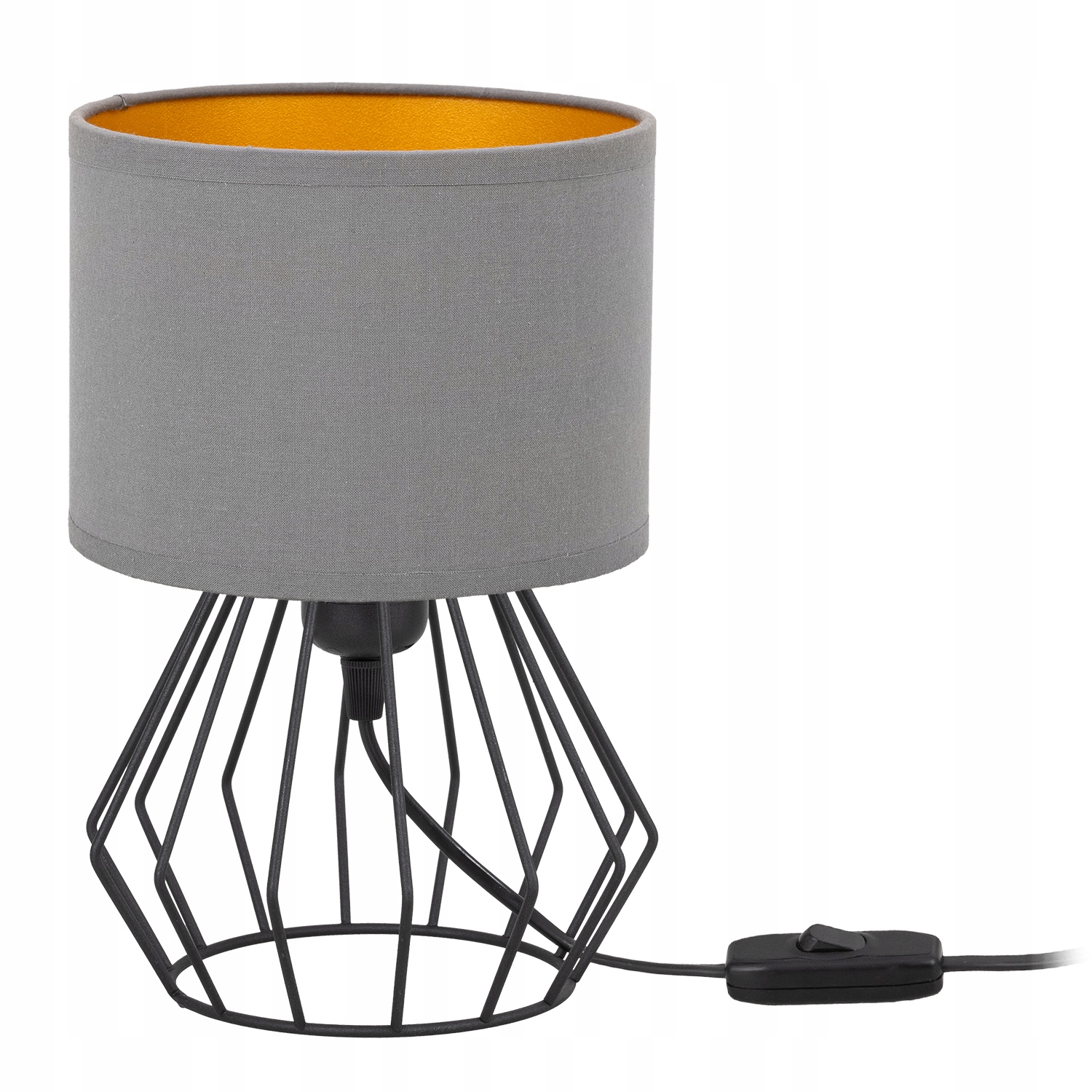 

Lampka Biurkowa Stołowa Nocna Abażur Tkanina Loft