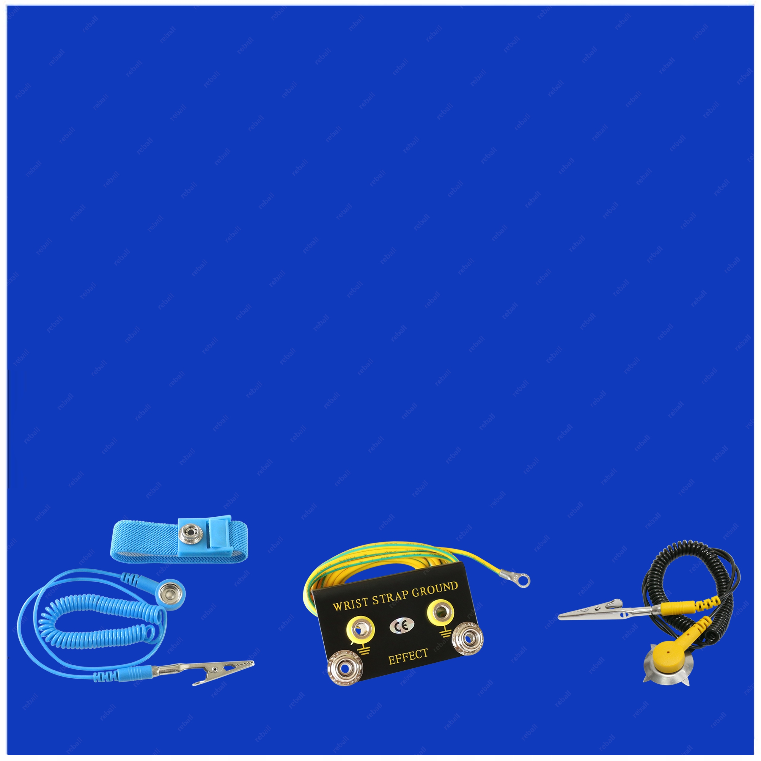 Esd Antistatická Servisní Podložka 600x1200 Modrá Hladká Páska Set