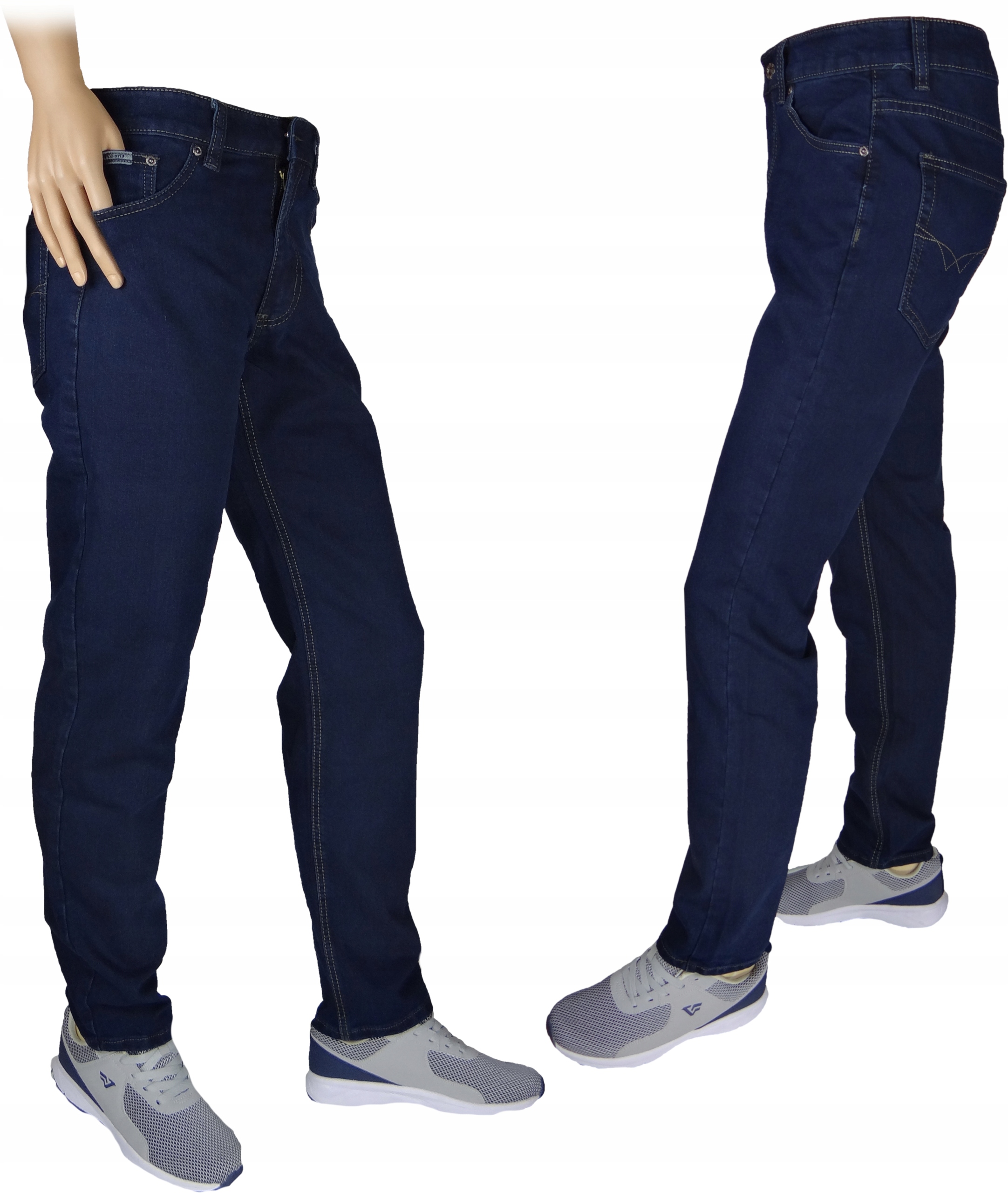 Spodnie Jeans męskie 42/30 S'TEM Krótsze stretch granatowe Różne Rozmiary Marka inna
