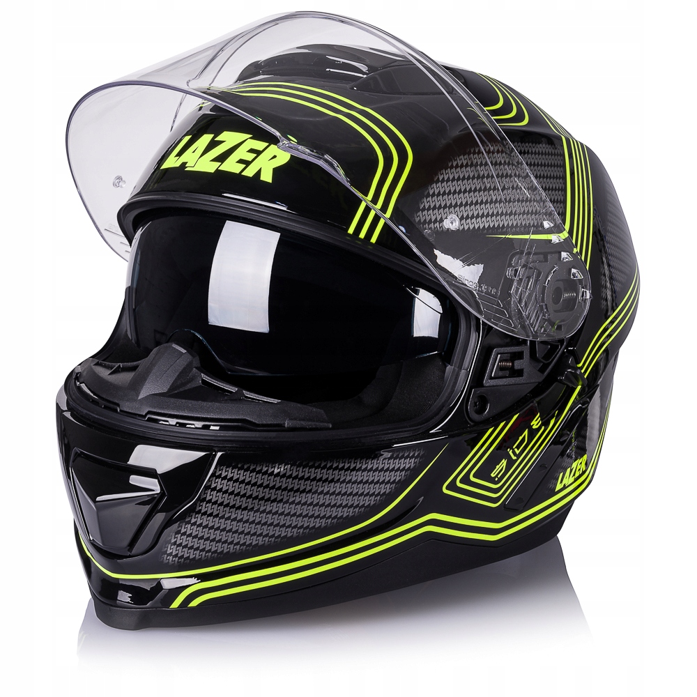 KASK INTEGRALNY LAZER RAFALE DARKSIDE BLK/YELL XS Kolor czarny żółty