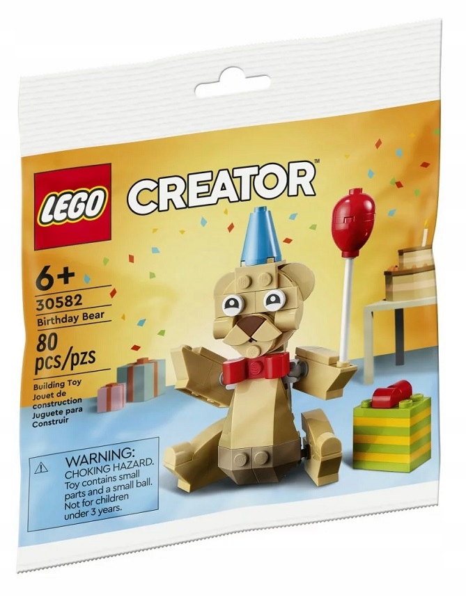 LEGO CREATOR URODZINOWY MIŚ 30582 POLYBAG