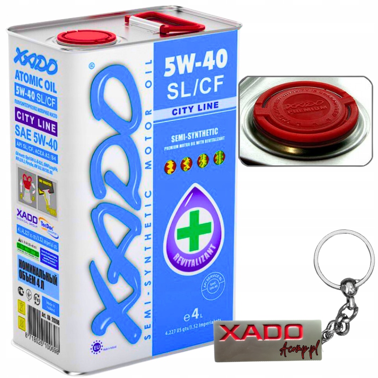 Xado Atomic Oil z REVitalizantem 5w40 Sl/cf A3/B4 City Line 4L