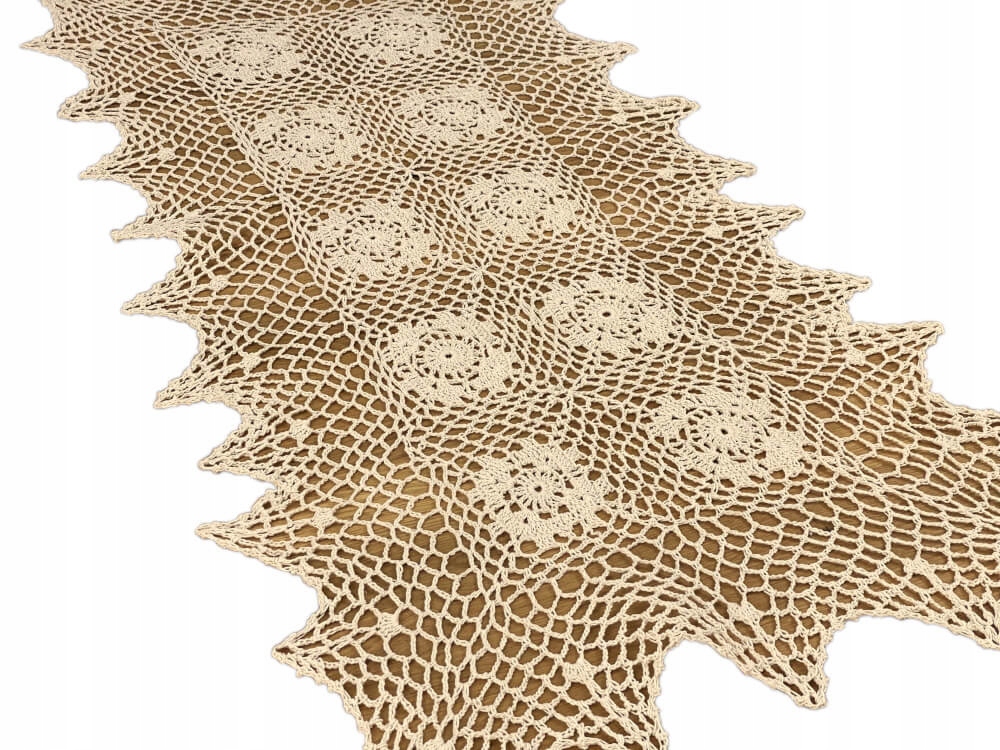 

Bieżnik szydełkowy 50x100 cm ecru