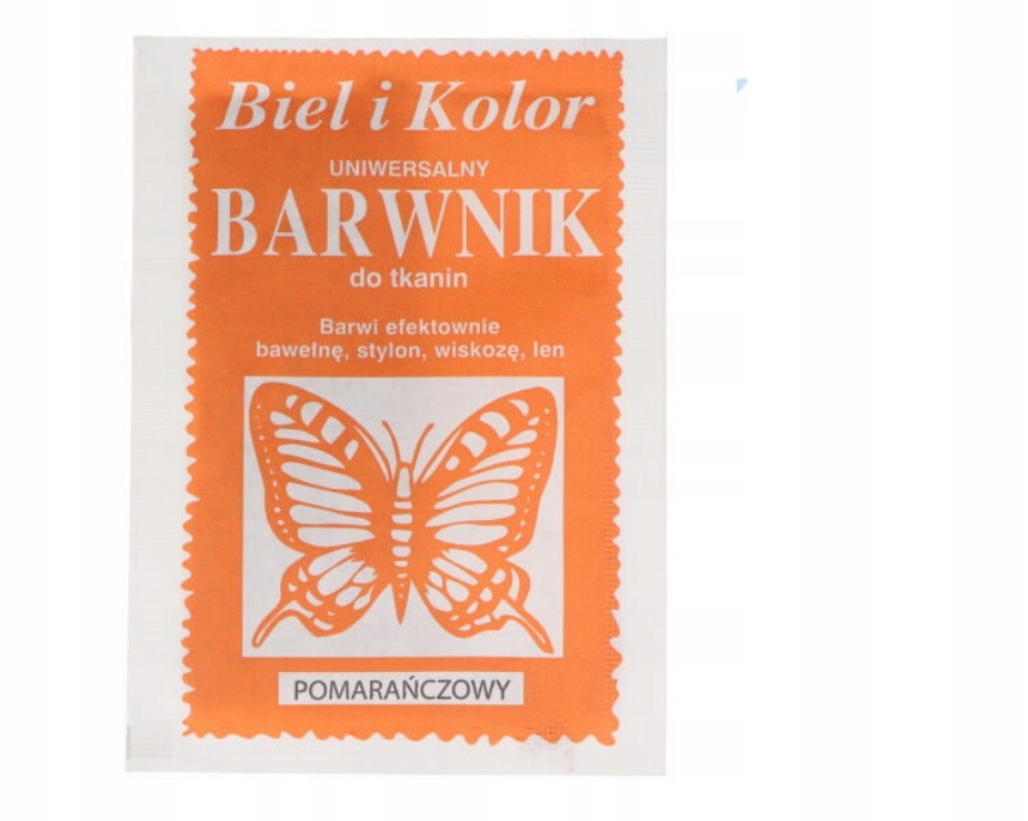 

Barwnik Do Tkanin Pomarańczowy Farba Z Motylem