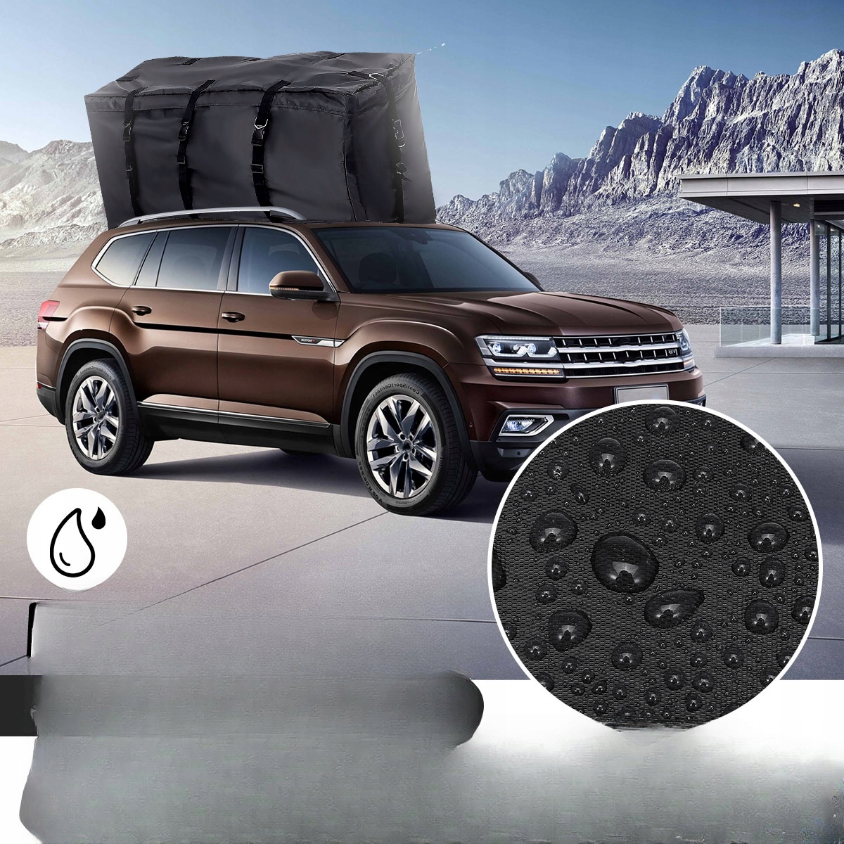 BAGAŻNIK PROFESJONALNA TORBA DACHOWA DO SAMOCHODU NA DACHU Producent inny