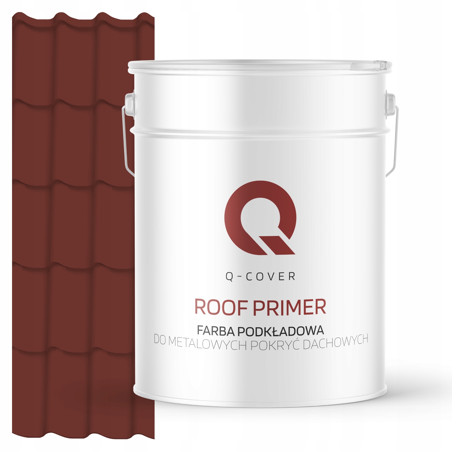 FARBA PODKŁADOWA DO DACHU METALOWEGO WIŚNIOWY RAL 3009 10L MAT