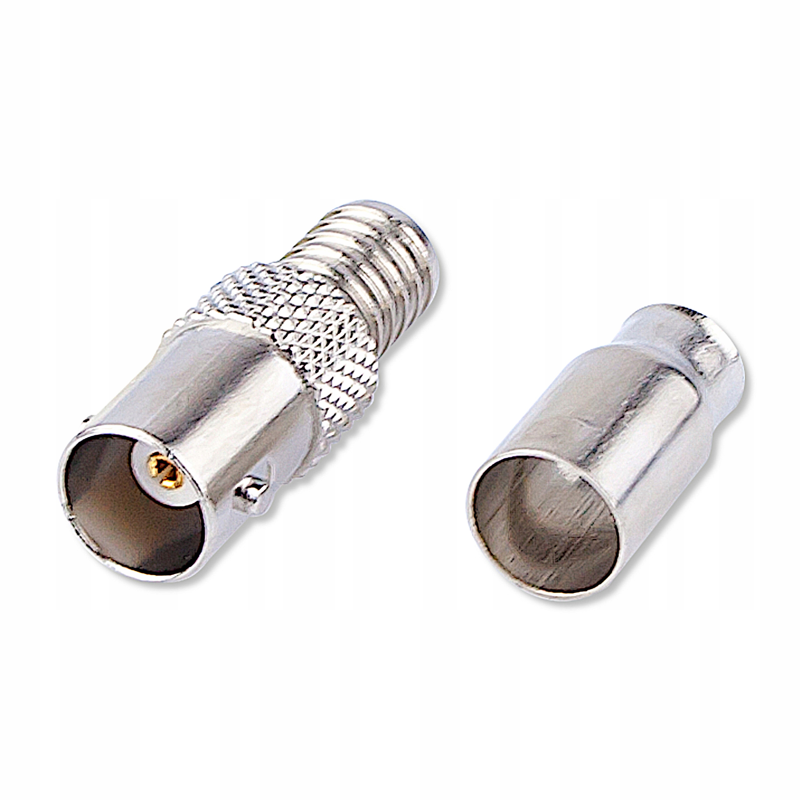 GNIAZDO BNC ZACISKANE NA KABEL RG6 75 OHM METAL