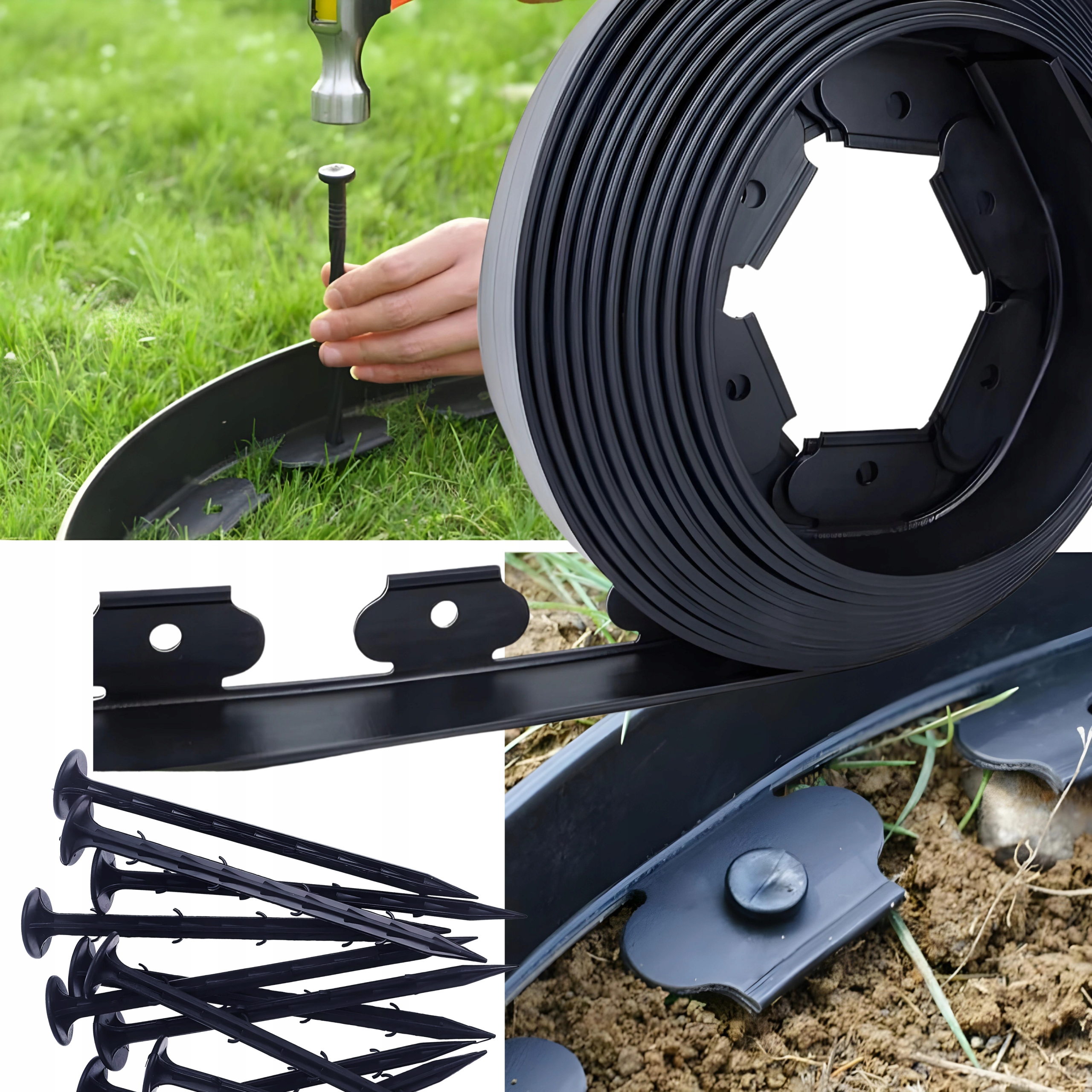 OBRZEŻE TRAWNIKOWE OGRODOWE 20MB 5cm OBRZEŻA PALISADA OGRODOWA PLASTIKOWE EAN (GTIN) 5905311364108