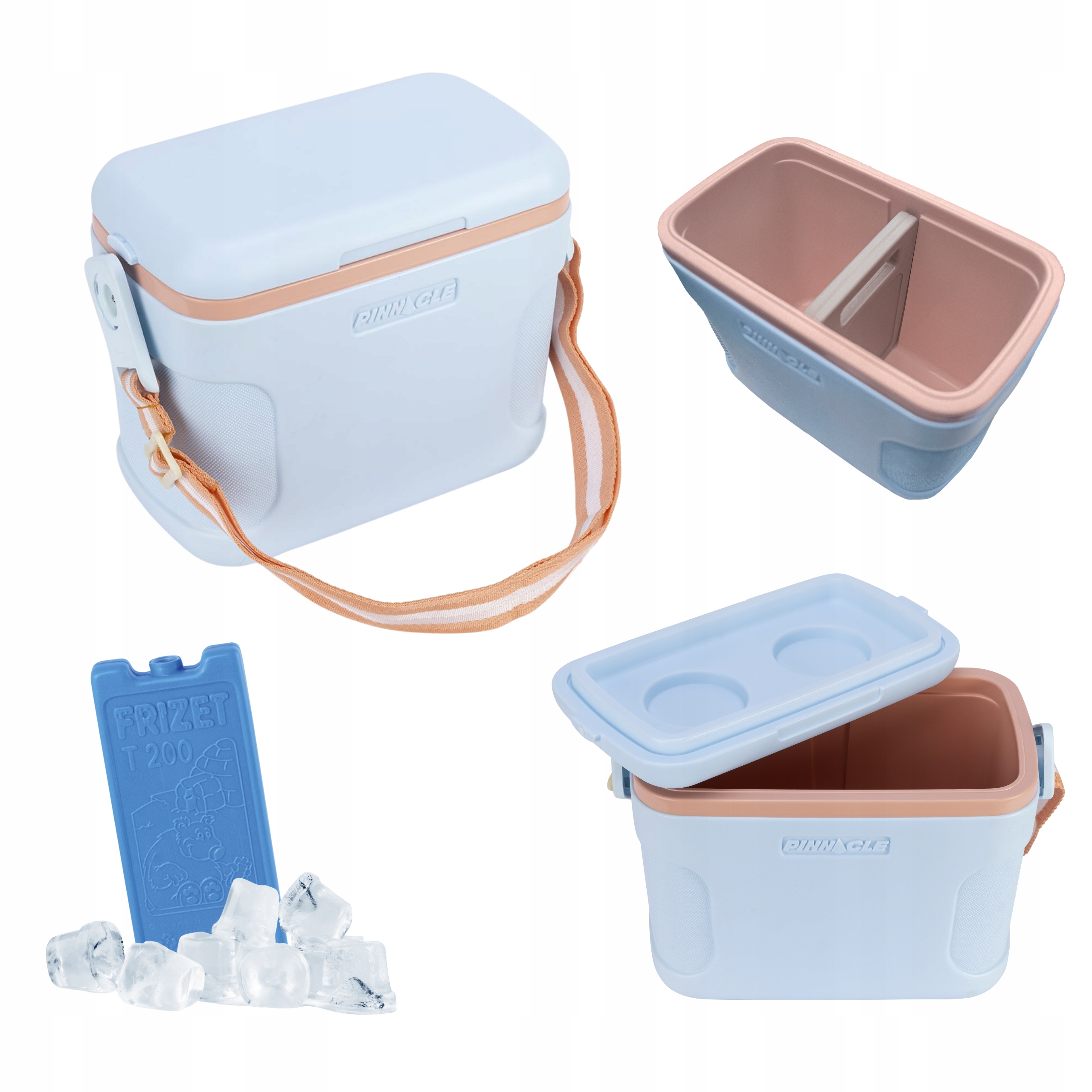 Turistická lednička na rameno 8 l modrá Pinnacle 2 chladicí vložky