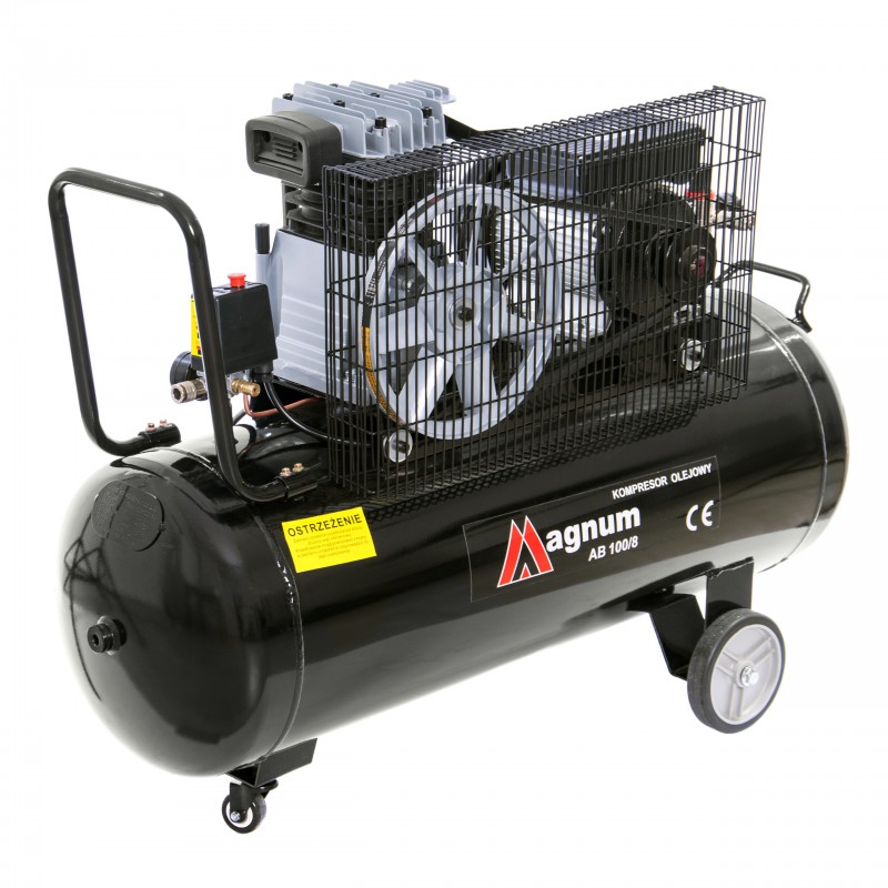 KOMPRESOR MAGNUM 369L/MIN 230V 2,2kW 8 BAR 100L Zasilanie sieciowe
