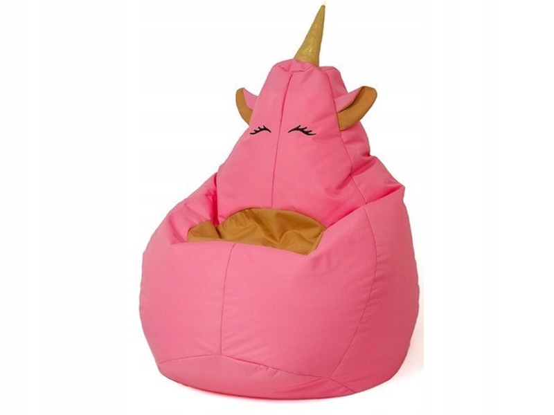 Pufa worek GO GIFT Jednorożec 2 Różowy XL