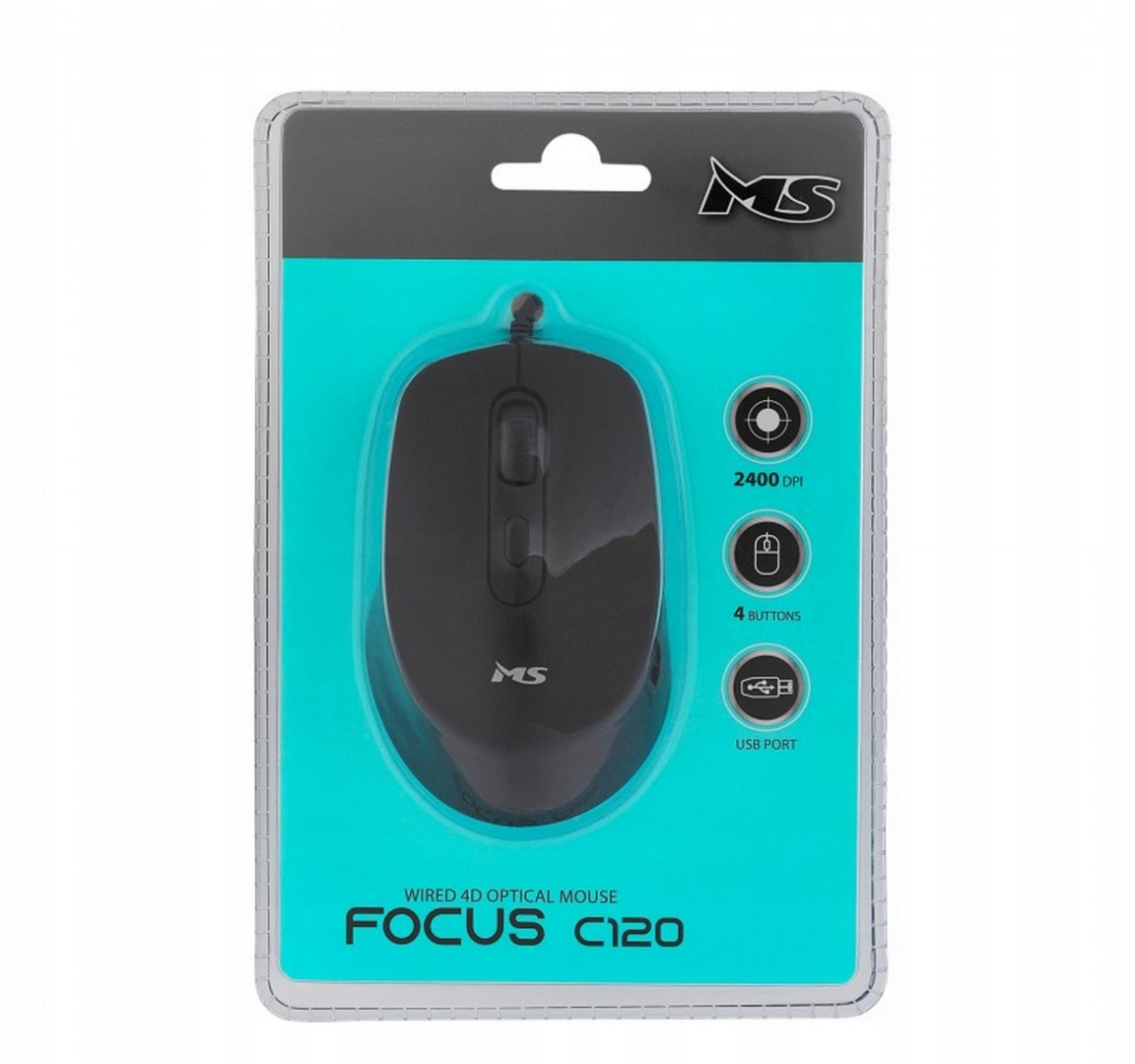 MYSZ PRZEWODOWA MS FOCUS C120 CZARNA — 7