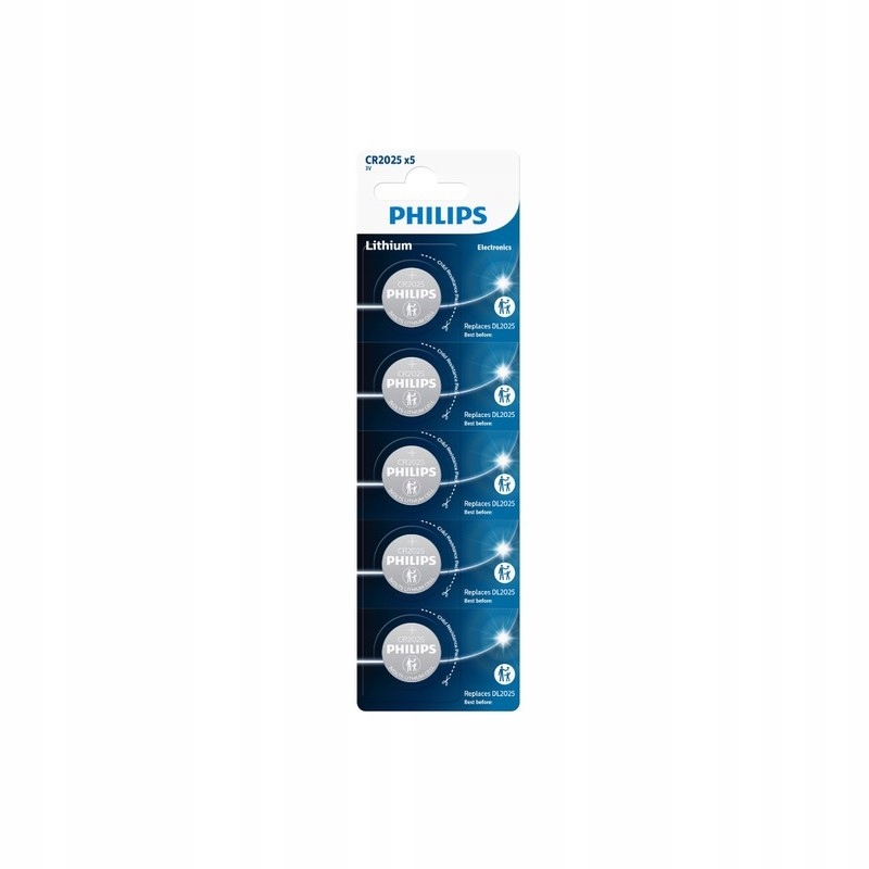 

Bateria litowa Philips Cr 2025 5 sztuk