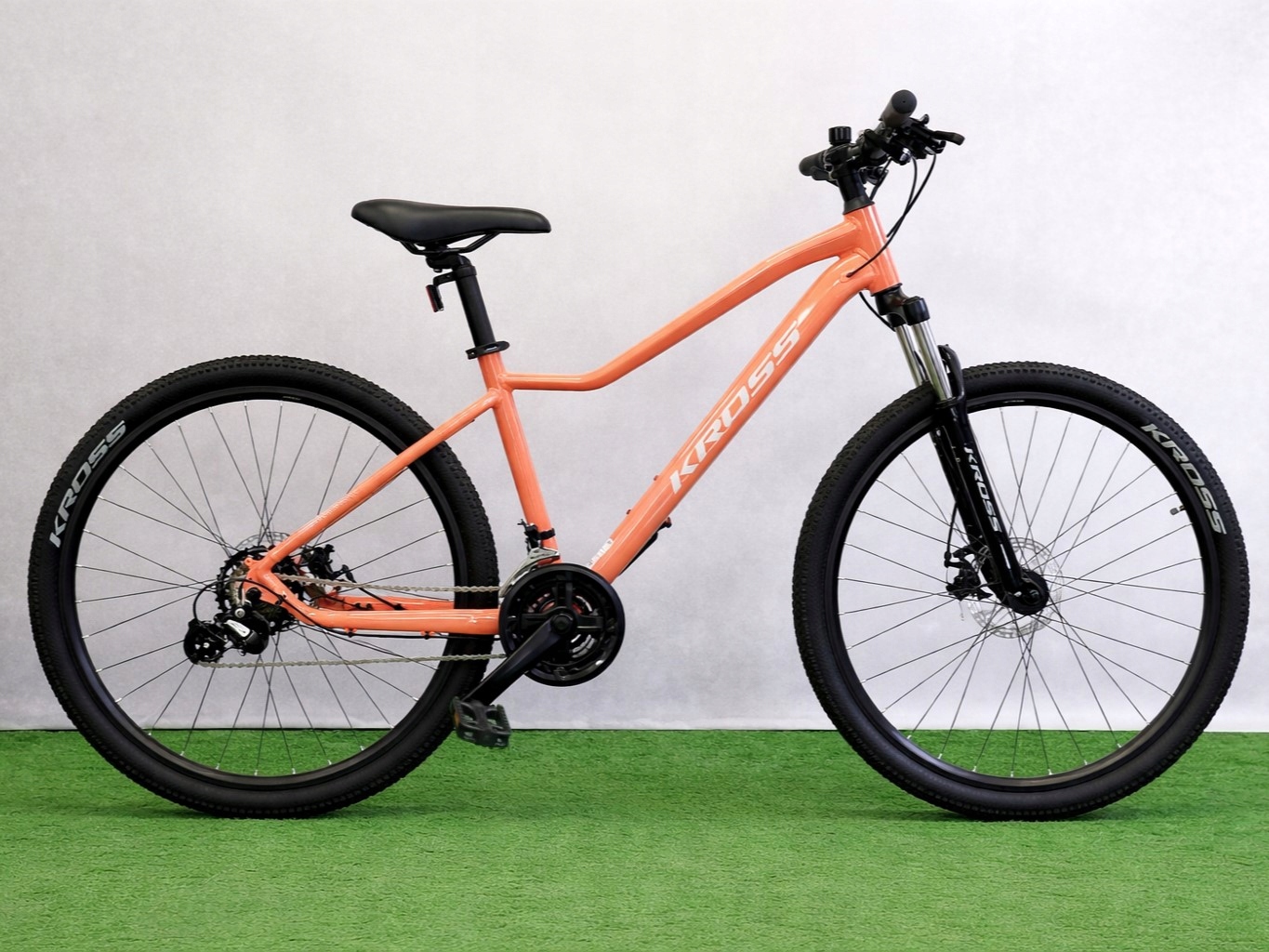 Rower górski damski Kross Lea 2.0 29" Shimano rama aluminium 17" Łososiowy